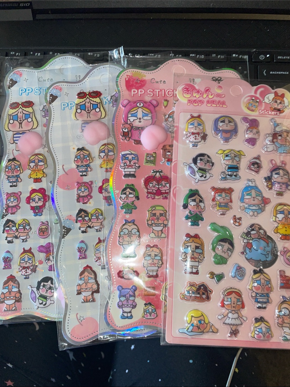 Crybaby 3D sticker sheets - 4 sheets